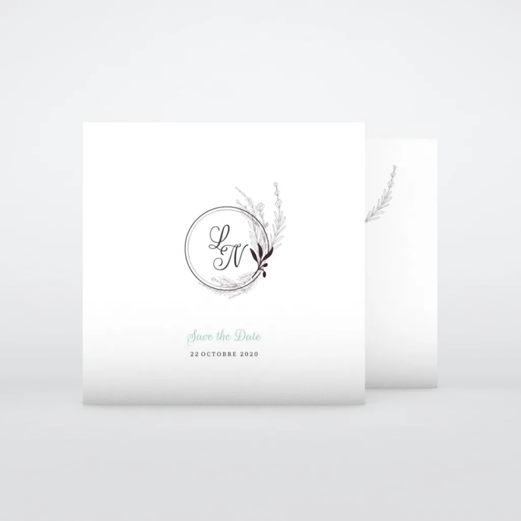 Save The Date^Planet cards Romance classique