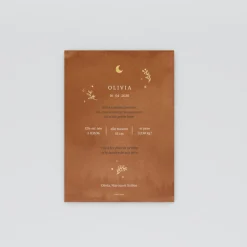 Faire-part Naissance Fille^Planet cards Ronde de lunes