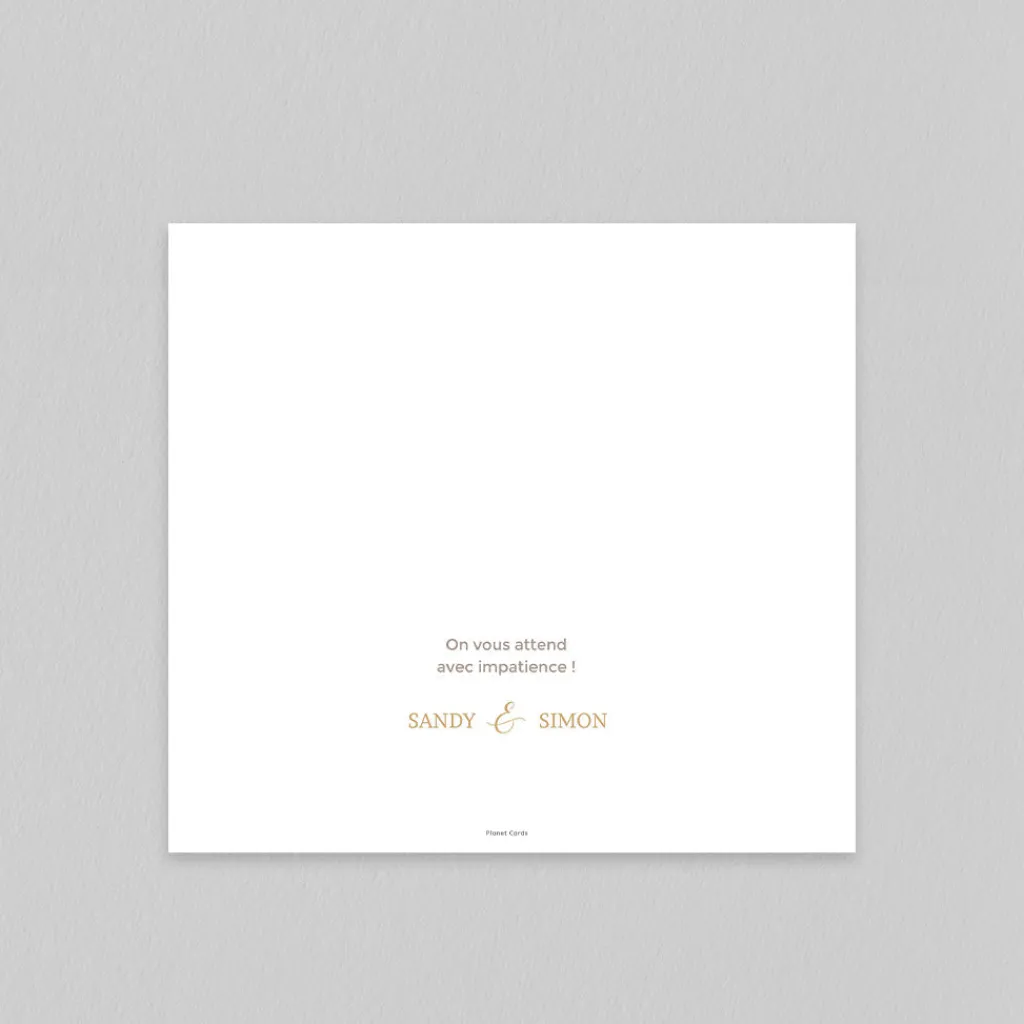 Faire-part Mariage Champêtre^Planet cards Rose et Eucalyptus