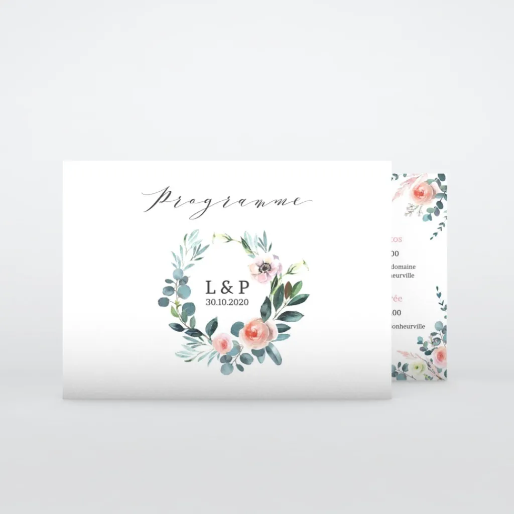 Programme De Mariage^Planet cards Rêve D'été