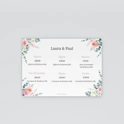 Programme De Mariage^Planet cards Rêve D'été