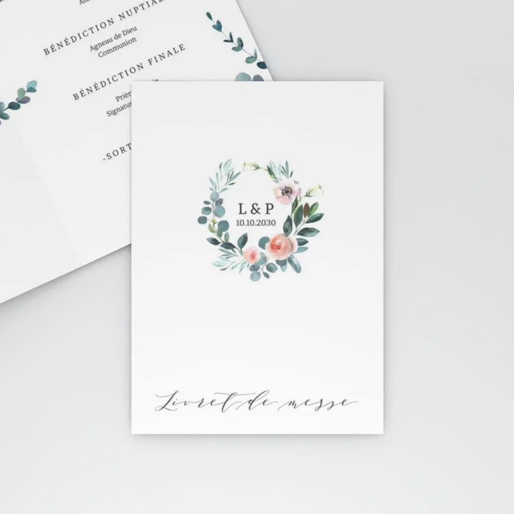 Livret De Messe Mariage^Planet cards Rêve d'été