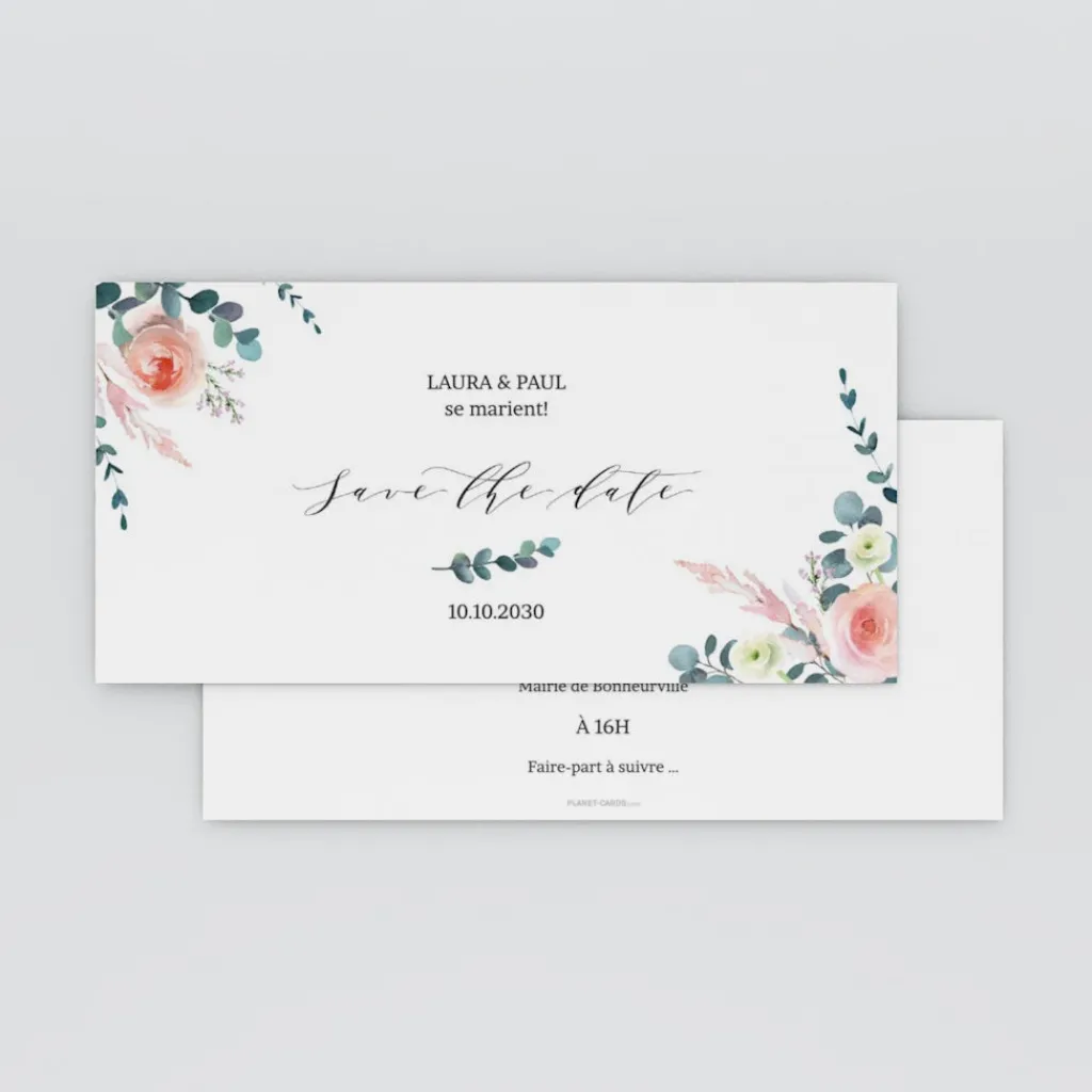 Save The Date^Planet cards Rêve d'été