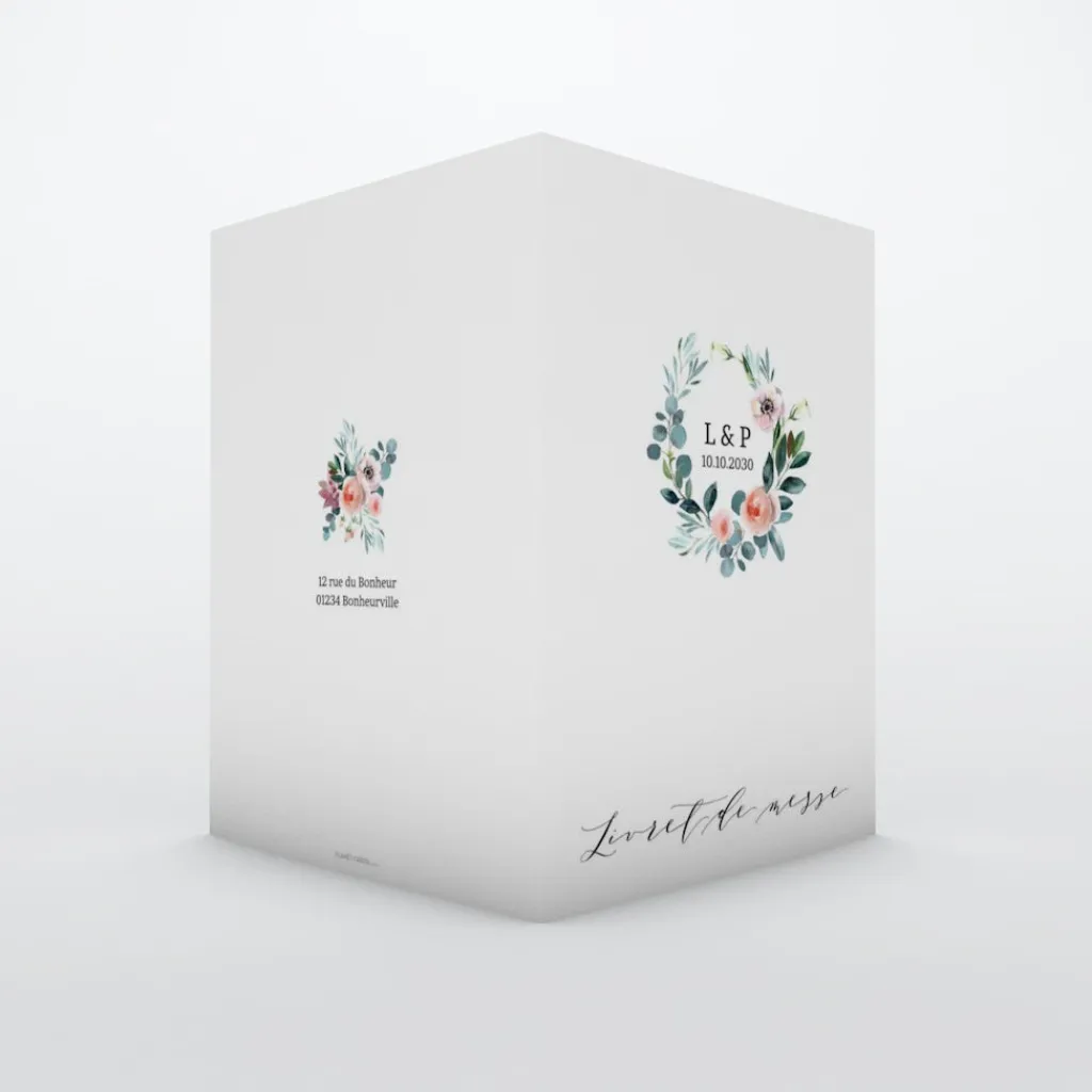 Livret De Messe Mariage^Planet cards Rêve d'été