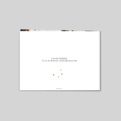 Carte De Vœux Famille^Planet cards Sapin Et Flocons De Neige