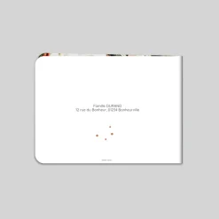 Carte De Vœux Famille^Planet cards Sapin Et Flocons De Neige