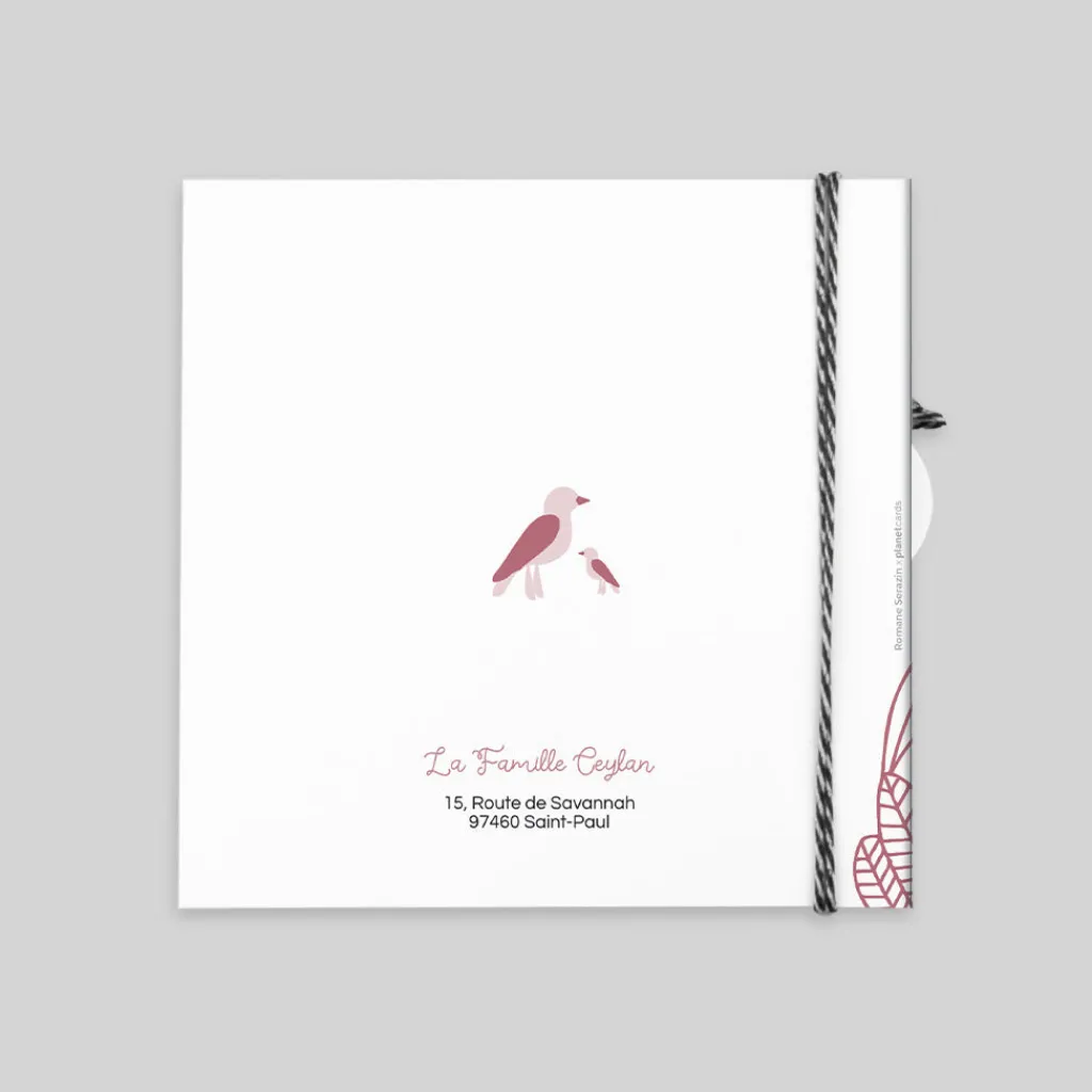 Faire-part Naissance Animaux | Créations En Collaboration^Planet cards Savane Étoilée