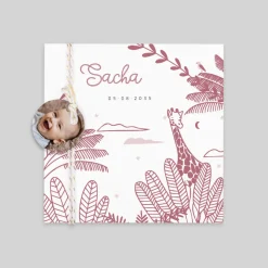 Faire-part Naissance Animaux | Créations En Collaboration^Planet cards Savane Étoilée