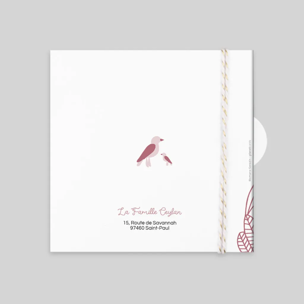 Faire-part Naissance Animaux | Créations En Collaboration^Planet cards Savane Étoilée