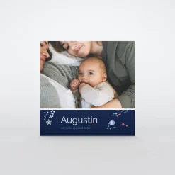 Faire-part Naissance Animaux | Créations En Collaboration^Planet cards Sous l'Océan Bleu