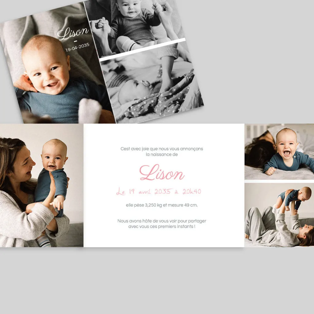 Faire-part Naissance Garçon^Planet cards Style Ancien