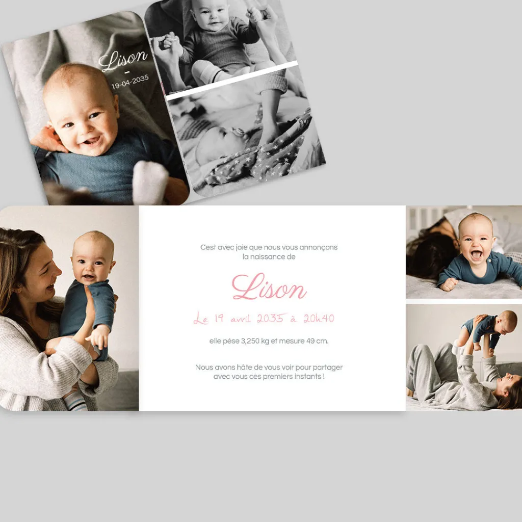 Faire-part Naissance Garçon^Planet cards Style Ancien