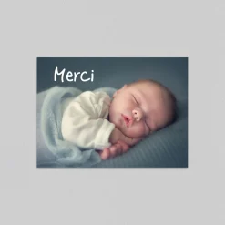 Carte Remerciement Naissance Classique^Planet cards Sur Un Petit Nuage