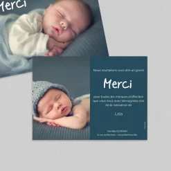 Carte Remerciement Naissance Classique^Planet cards Sur Un Petit Nuage