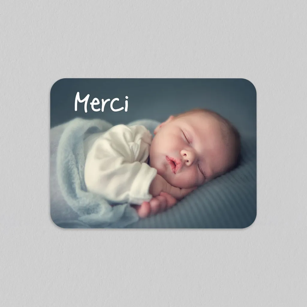 Carte Remerciement Naissance Classique^Planet cards Sur Un Petit Nuage