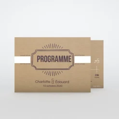 Programme De Mariage^Planet cards Tablette chocolat