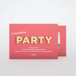 Carte Invitation Anniversaire Adulte Moderne^Planet cards Time to Party
