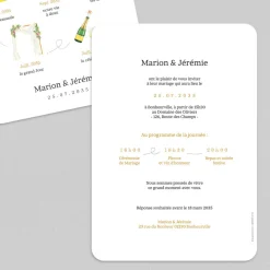 Créations En Collaboration | Faire-part Mariage Bohème^Planet cards Timeline Illustrée