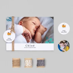 Faire-part Naissance Animaux | Créations En Collaboration^Planet cards Tiwipi Renard