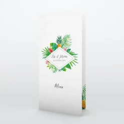 Menu De Mariage^Planet cards Tropical ananas