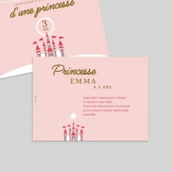 Carte Invitation Anniversaire Enfant Fille^Planet cards Un anniversaire de Princesse