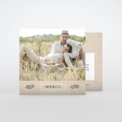 Carte Remerciement Mariage Champêtre^Planet cards Un Grand Oui