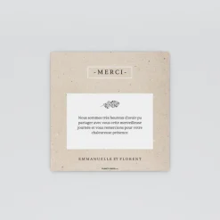 Carte Remerciement Mariage Champêtre^Planet cards Un Grand Oui