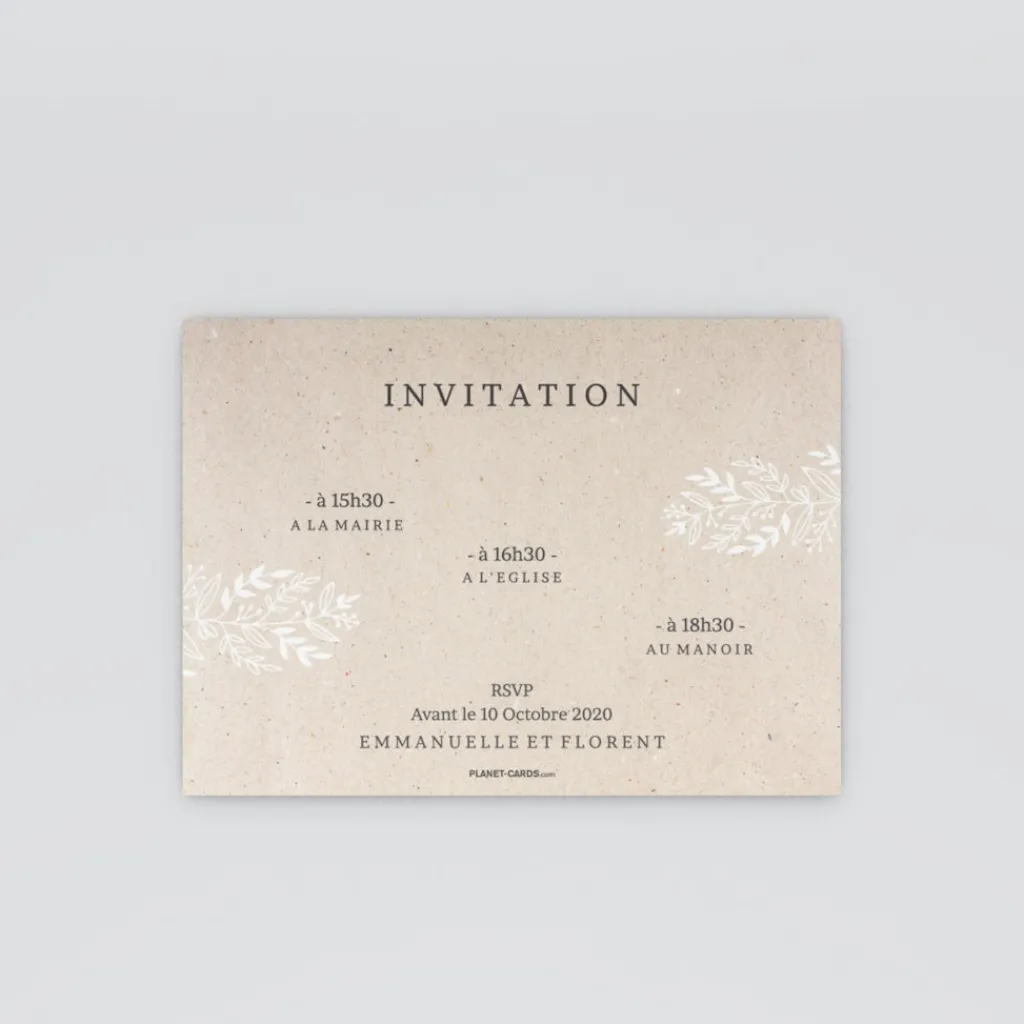 Carte D'invitation Mariage^Planet cards Un Grand Oui