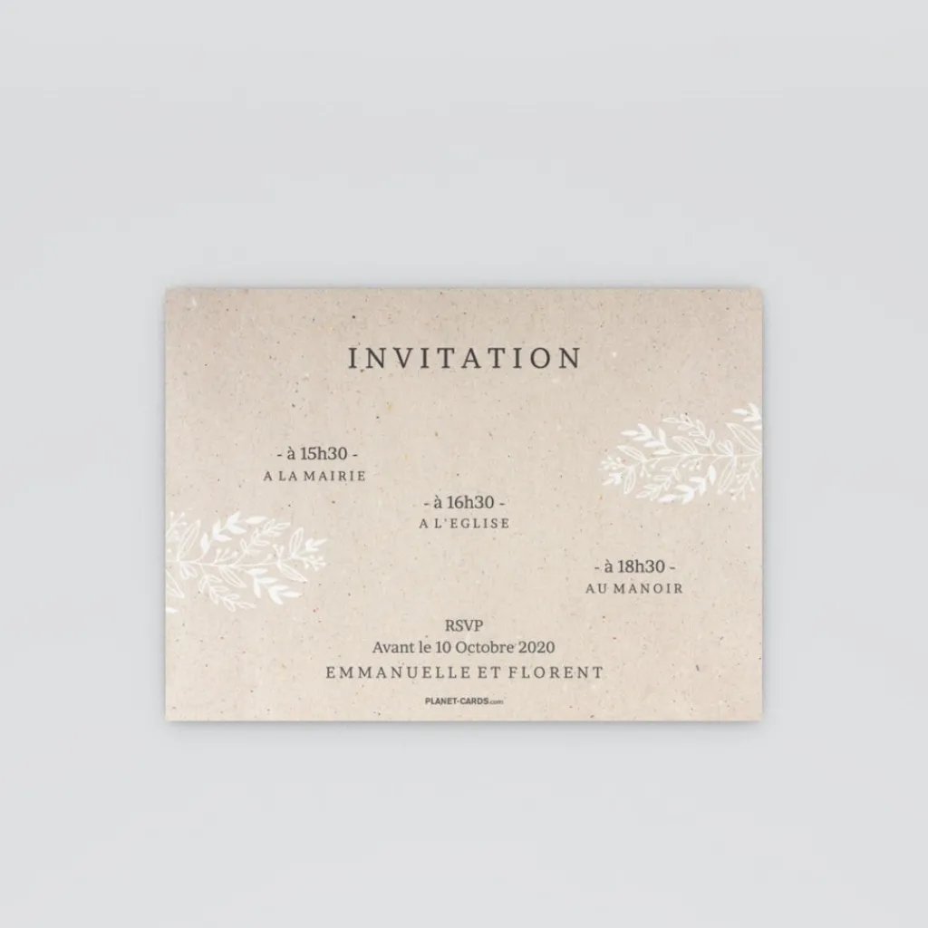 Carte D'invitation Mariage^Planet cards Un Grand Oui