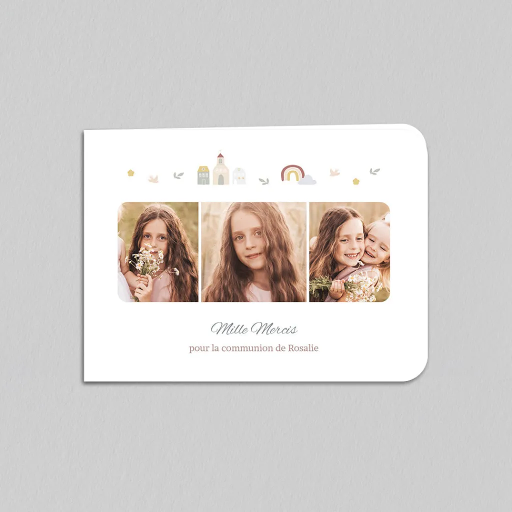 Carte Remerciement Communion^Planet cards Une belle Journée