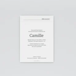 Faire-part Naissance Fille^Planet cards Une Bonne Nouvelle