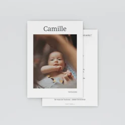 Faire-part Naissance Fille^Planet cards Une Bonne Nouvelle