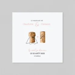 Faire-part Mariage Original^Planet cards Une Histoire de Bouchons