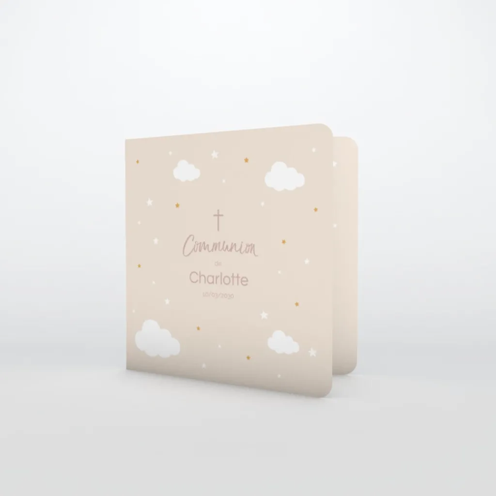 Faire-part Communion^Planet cards Une Journée En Douceur