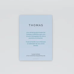 Carte Remerciement Communion^Planet cards Une Photo En Grand