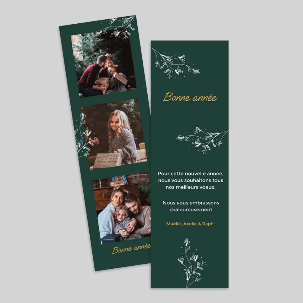 Carte De Vœux Famille | Carte De Vœux Nature^Planet cards Végétal d'hiver
