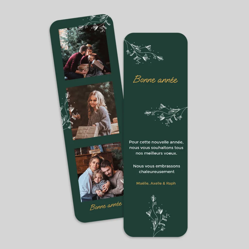 Carte De Vœux Famille | Carte De Vœux Nature^Planet cards Végétal d'hiver