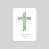Faire-part Confirmation^Planet cards Végétal et Jolie Croix