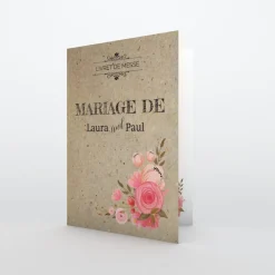 Livret De Messe Mariage^Planet cards Vintage champêtre