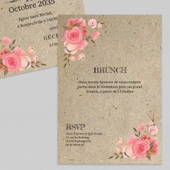 Faire-part Mariage Bohème | Gamme Complète^Planet cards Vintage champêtre