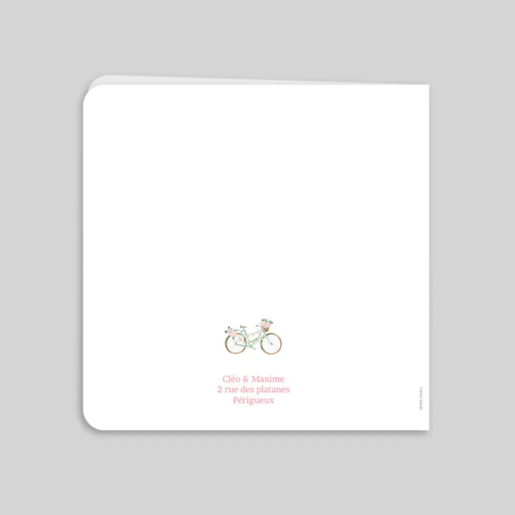 Faire-part Mariage Bohème | Faire-part Mariage Champêtre^Planet cards Vélo et Guinguette