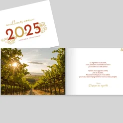 Carte De Vœux Entreprise Nature^Planet cards Voeux du Vignoble