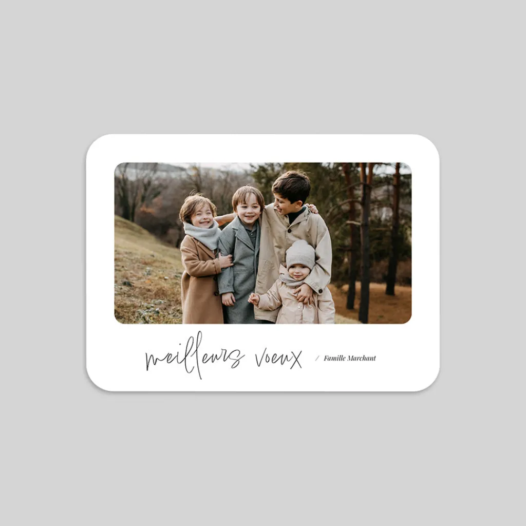 Carte De Vœux Famille^Planet cards Voeux élégants