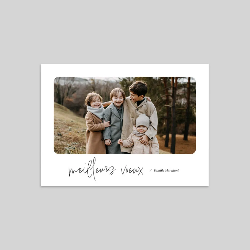 Carte De Vœux Famille^Planet cards Voeux élégants