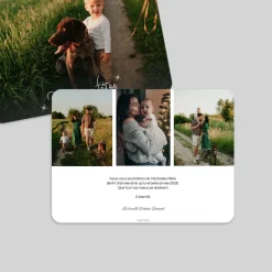 Carte De Vœux Famille^Planet cards Voeux manuscrits