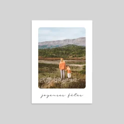 Carte De Vœux Photo^Planet cards Voeux Minimalistes