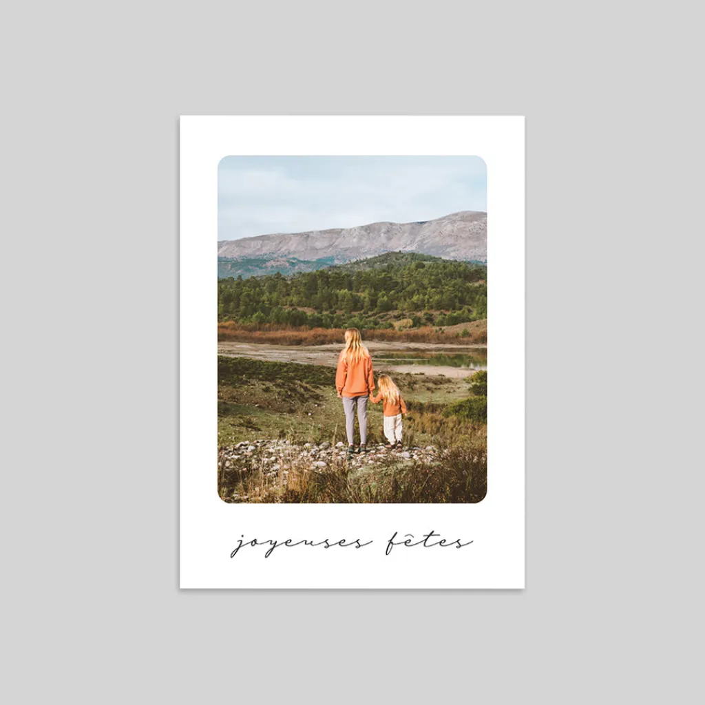 Carte De Vœux Photo^Planet cards Voeux Minimalistes
